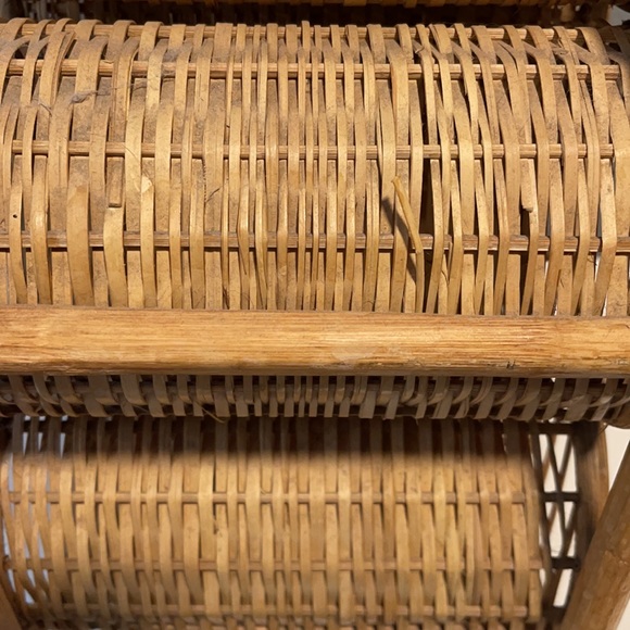 Vintage Wicker Wine Rack - Picture 5 of 7